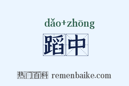 蹈中是什么意思的图片